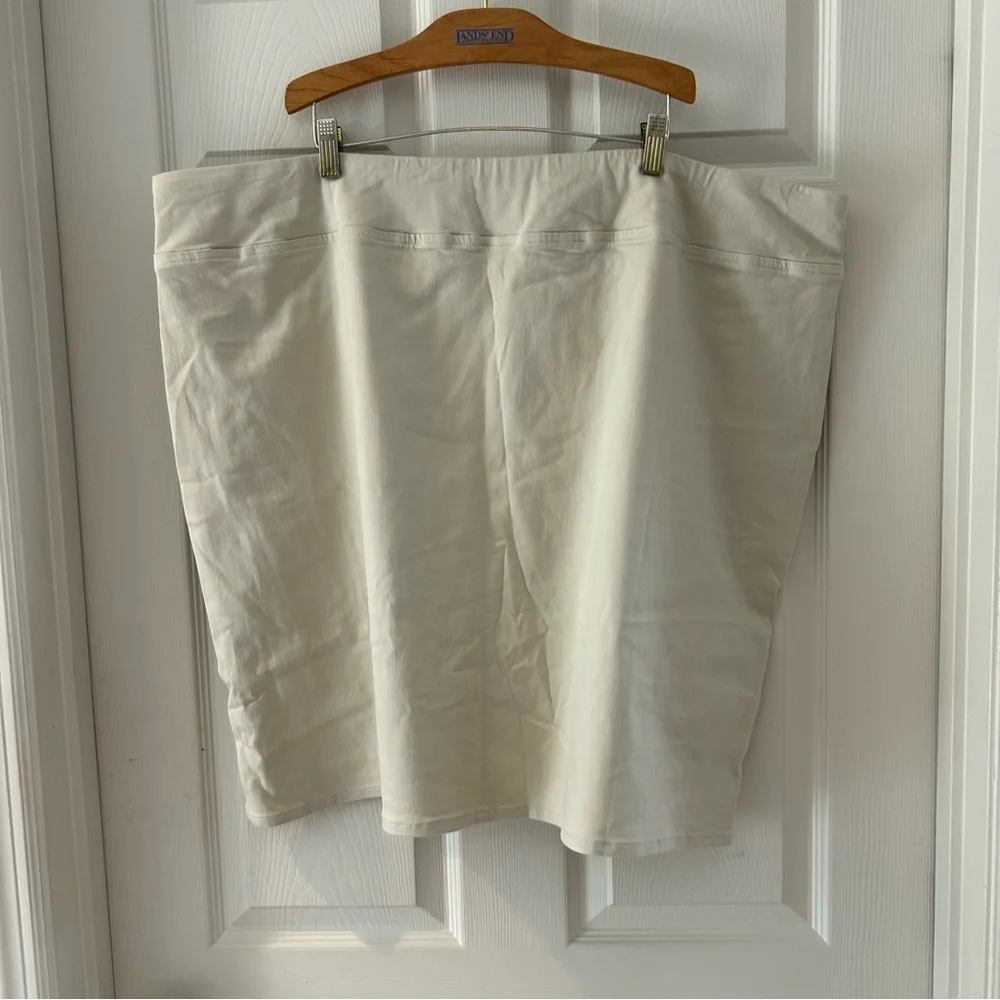 Belle by Kim Gravel Triple Luxe Knit Tulip Hem Skort Size 28W
